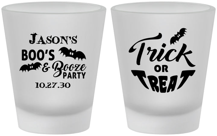 Custom Halloween Frosted Shot Glasses - Trick Or Treat | 250002