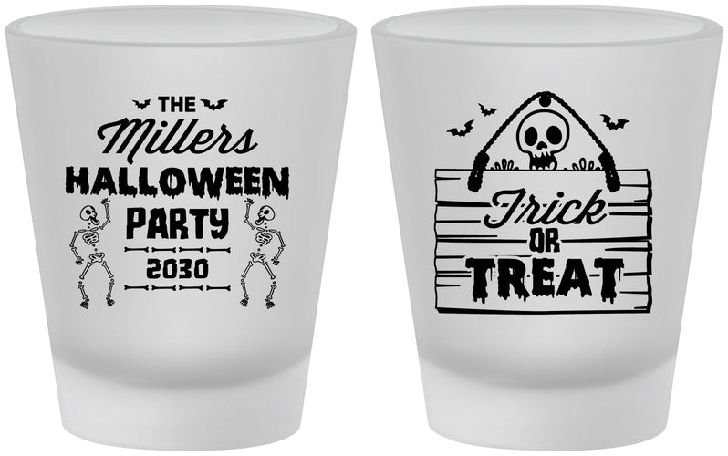 Custom Halloween Frosted Shot Glasses - Trick Or Treat | 250010