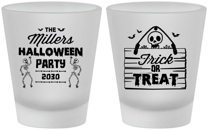 Custom Halloween Frosted Shot Glasses - Trick Or Treat | 250010