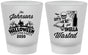 Custom Halloween Frosted Shot Glasses - Skellawasted Skeleton | 250014
