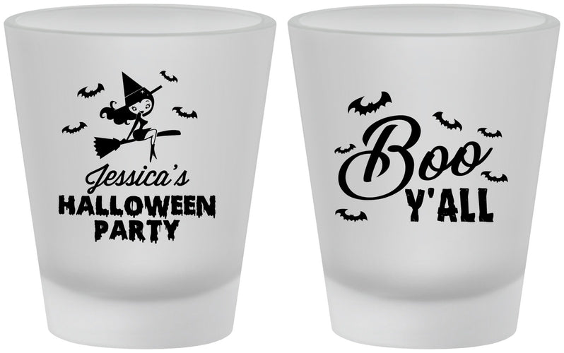 Custom Halloween Frosted Shot Glasses - Witch Boo | 250015