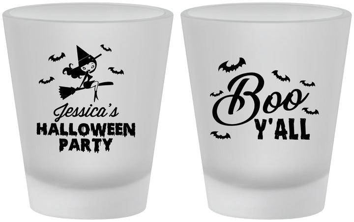 Custom Halloween Frosted Shot Glasses - Witch Boo | 250015