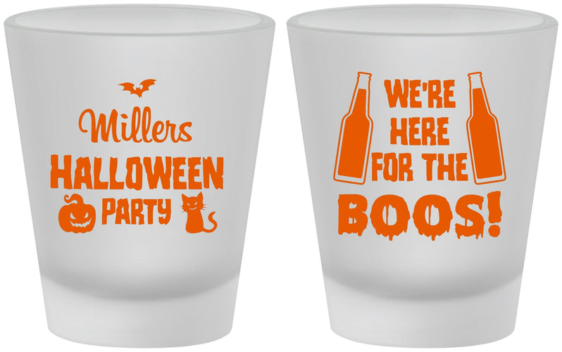 Custom Halloween Frosted Shot Glasses - Boo | 250016