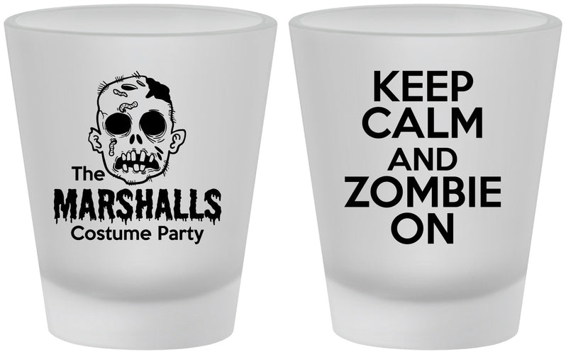 Custom Halloween Frosted Shot Glasses - Zombie | 250018