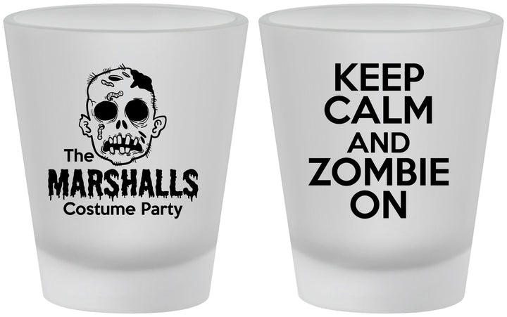 Custom Halloween Frosted Shot Glasses - Zombie | 250018