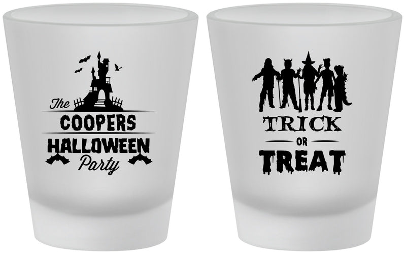 Custom Halloween Frosted Shot Glasses - Trick Or Treat | 250019