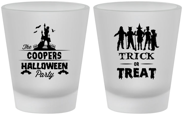 Custom Halloween Frosted Shot Glasses - Trick Or Treat | 250019