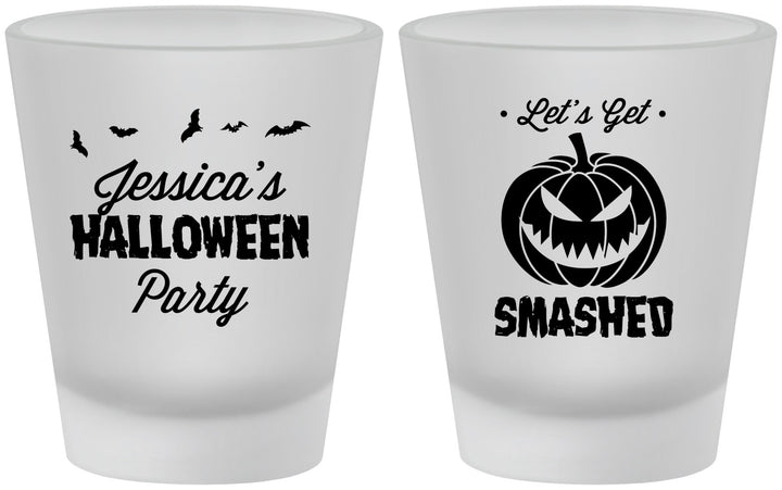 Custom Halloween Frosted Shot Glasses - Pumpkin | 250030