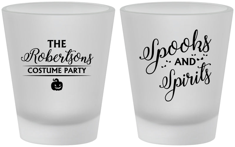 Custom Halloween Frosted Shot Glasses - Spooks Spirits | 250037