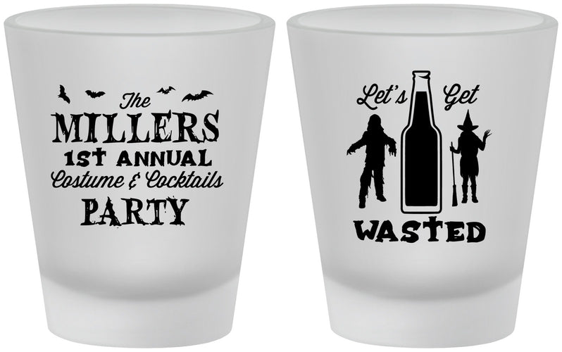 Custom Halloween Frosted Shot Glasses - Werewolf Witch | 250039