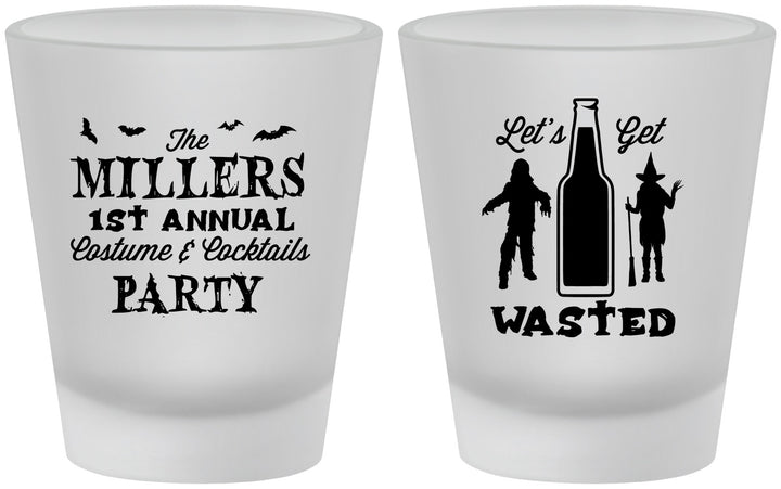 Custom Halloween Frosted Shot Glasses - Werewolf Witch | 250039