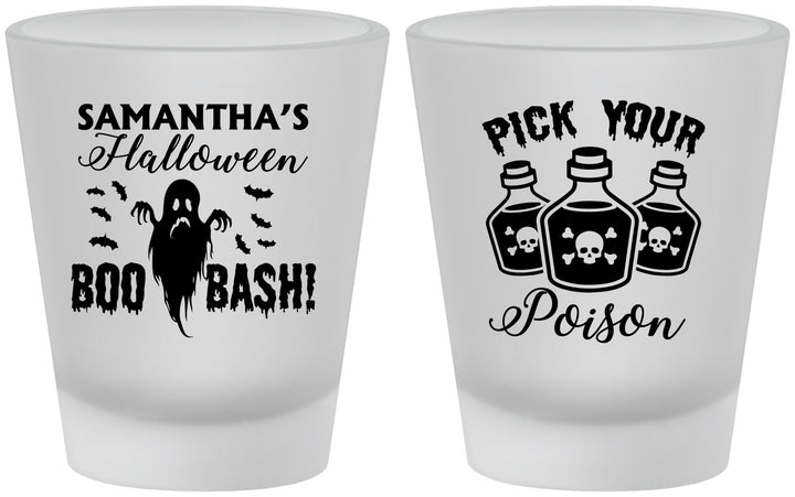 Custom Halloween Frosted Shot Glasses - Boo Bash | 250043