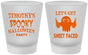 Custom Halloween Frosted Shot Glasses - Ghost Sheet Faced | 250044