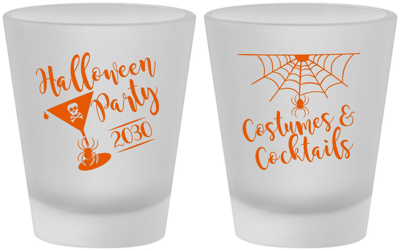 Custom Halloween Frosted Shot Glasses - Costumes Cocktails | 250048