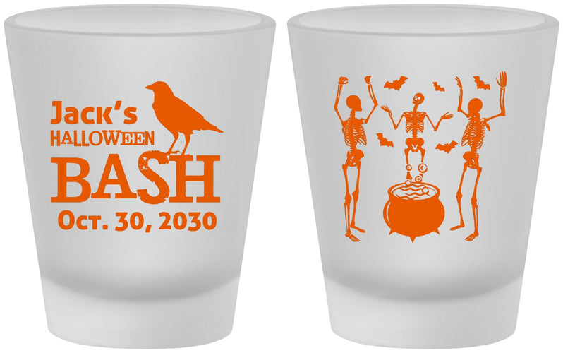 Custom Halloween Frosted Shot Glasses - Skeleton | 250052