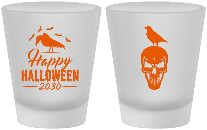 Custom Halloween Frosted Shot Glasses - Skeleton | 250056