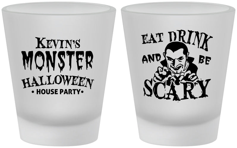 Custom Halloween Frosted Shot Glasses - Eat Drink Be Scary | 250063