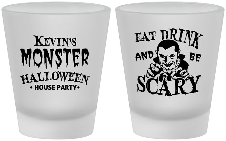 Custom Halloween Frosted Shot Glasses - Eat Drink Be Scary | 250063