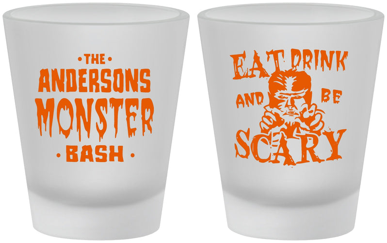 Custom Halloween Frosted Shot Glasses - Werewolf Monster | 250064
