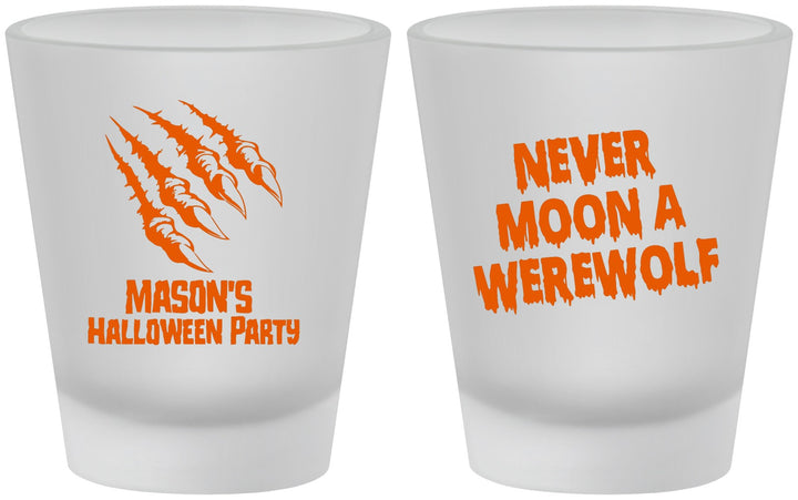 Custom Halloween Frosted Shot Glasses - Werewolf | 250068
