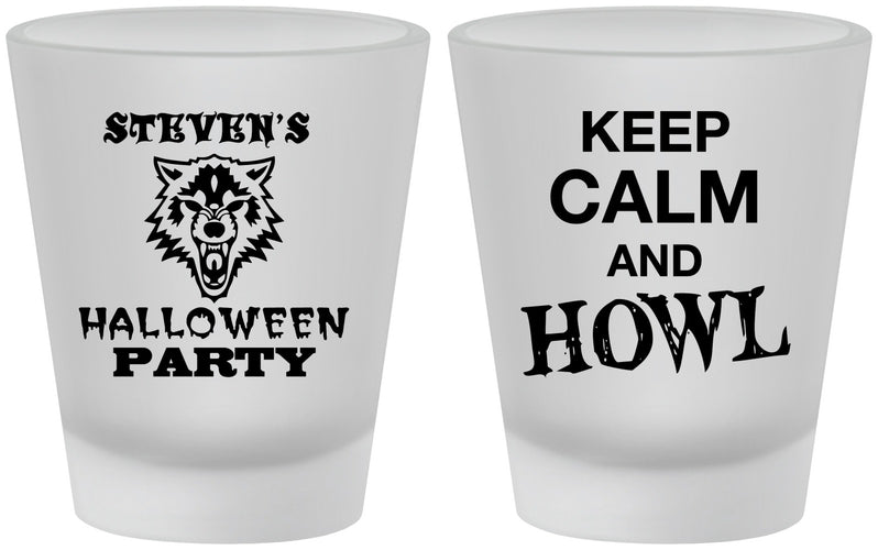 Custom Halloween Frosted Shot Glasses - Howl | 250069
