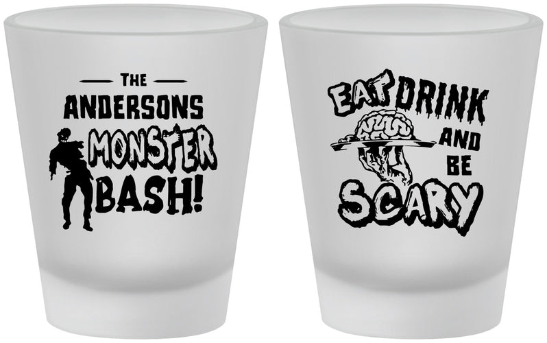 Custom Halloween Frosted Shot Glasses - Eat Drink Be Scary | 250070