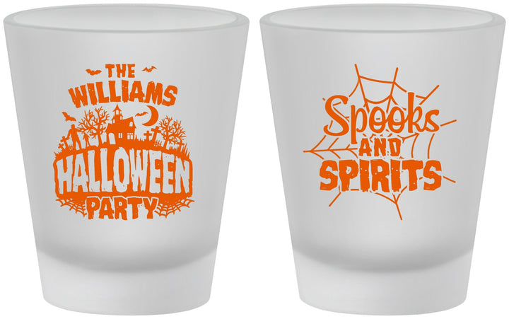 Custom Halloween Frosted Shot Glasses - Spooks Spirits | 250072