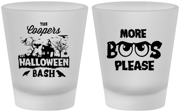 Custom Halloween Frosted Shot Glasses - Haunted House | 250075
