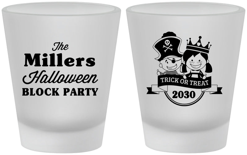 Custom Halloween Frosted Shot Glasses - Trick Or Treat | 250079