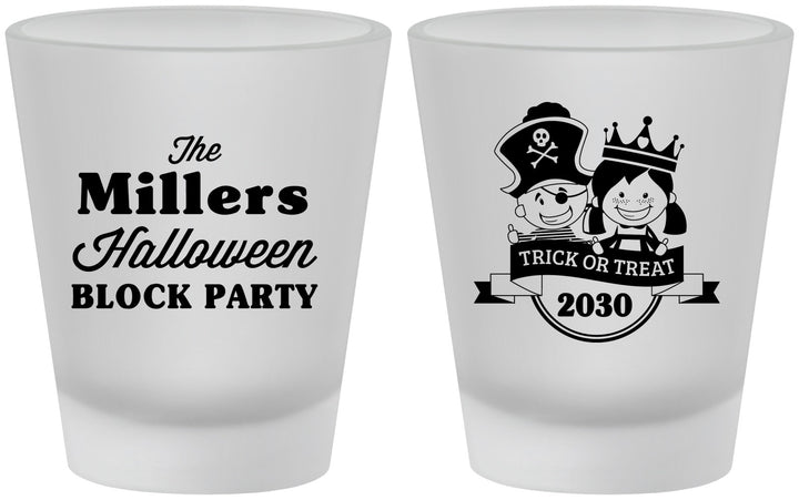 Custom Halloween Frosted Shot Glasses - Trick Or Treat | 250079