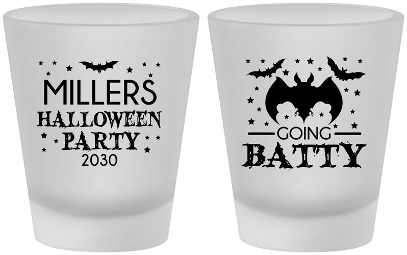 Custom Halloween Frosted Shot Glasses - Bat | 250081