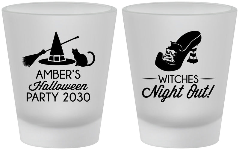 Custom Halloween Frosted Shot Glasses - Witches Night Out | 250083