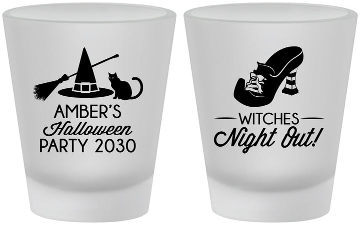Custom Halloween Frosted Shot Glasses - Witches Night Out | 250083