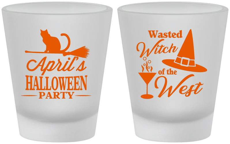 Custom Halloween Frosted Shot Glasses - Witch | 250088