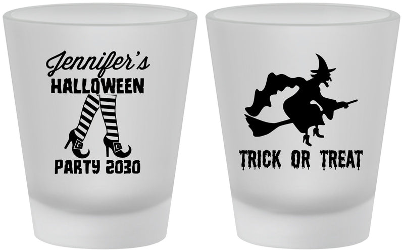 Custom Halloween Frosted Shot Glasses - Trick Or Treat | 250089