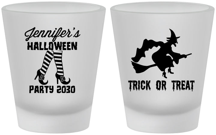 Custom Halloween Frosted Shot Glasses - Trick Or Treat | 250089