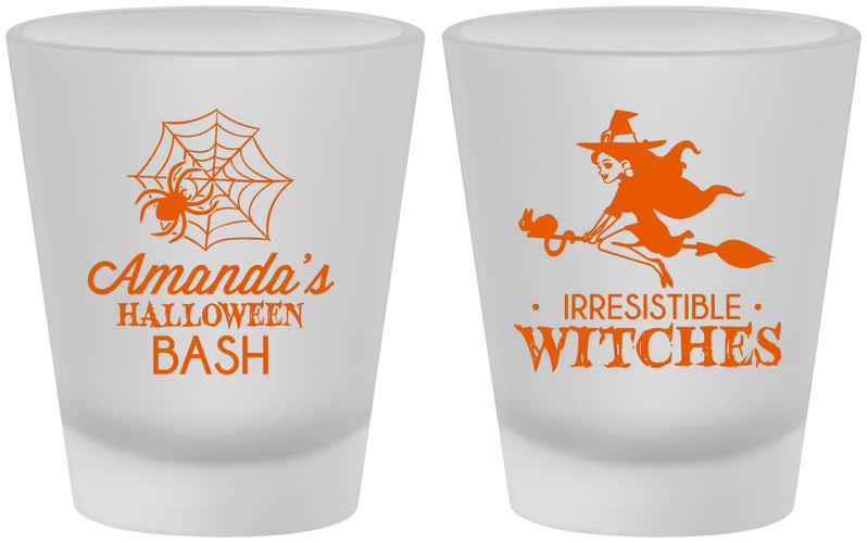 Custom Halloween Frosted Shot Glasses - Witches | 250092