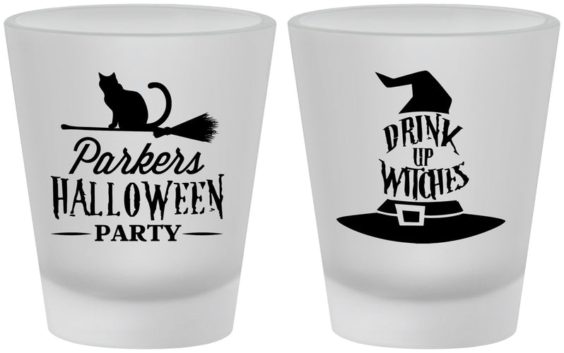 Custom Halloween Frosted Shot Glasses - Drink Up Witches | 250094