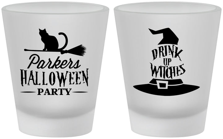 Custom Halloween Frosted Shot Glasses - Drink Up Witches | 250094