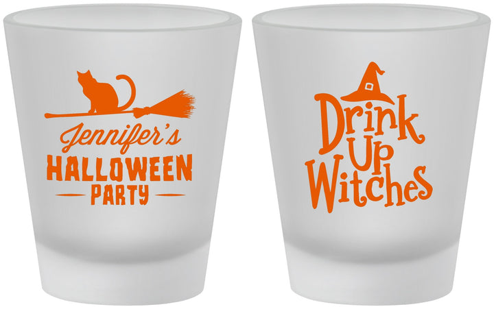 Custom Halloween Frosted Shot Glasses - Drink Up Witches | 250096
