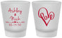 Custom Wedding Frosted Shot Glasses - Love | 252