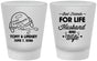 Custom Wedding Frosted Shot Glasses - Best Friends For Life | 256