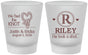 Custom Wedding Frosted Shot Glasses - We Tied The Knot | 260