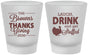 Custom Thanksgiving Frosted Shot Glasses - Laugh Drink Stuffed | 260007
