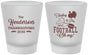 Custom Thanksgiving Frosted Shot Glasses - Football Turkey | 260014