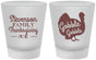 Custom Thanksgiving Frosted Shot Glasses - Gobble Turkey | 260018