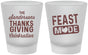 Custom Thanksgiving Frosted Shot Glasses - Feast Mode | 260019