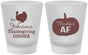 Custom Thanksgiving Frosted Shot Glasses - Thankful Af | 260026