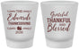 Custom Thanksgiving Frosted Shot Glasses - Grateful Blessed | 260030