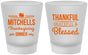Custom Thanksgiving Frosted Shot Glasses - Thankful Blessed | 260032